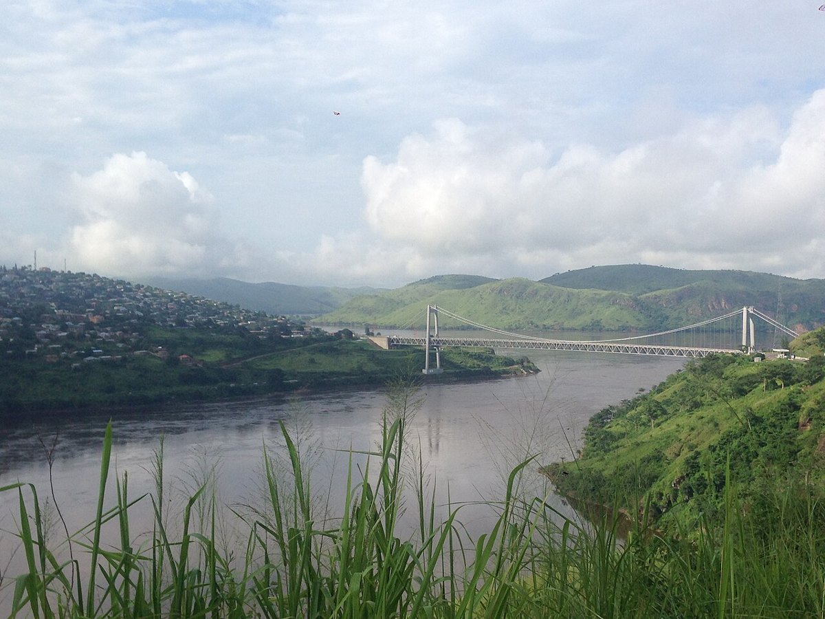 Country illustration: Matadi Bridge over the Congo River