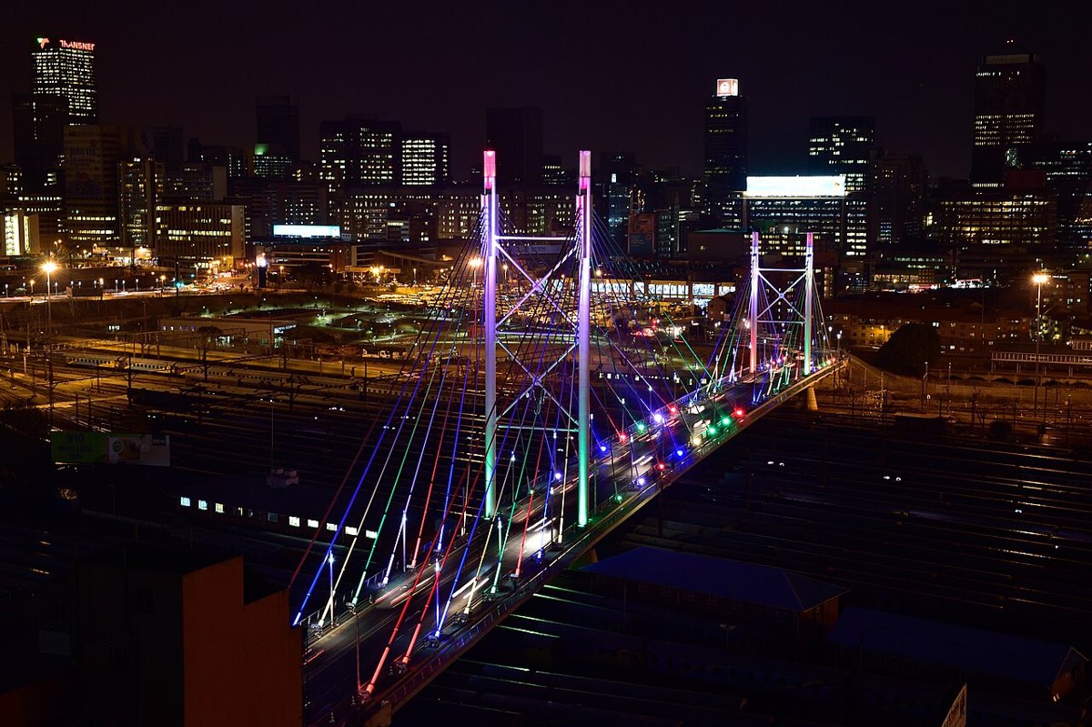 Country illustration: Nelson Mandela Bridge, Johannesburg