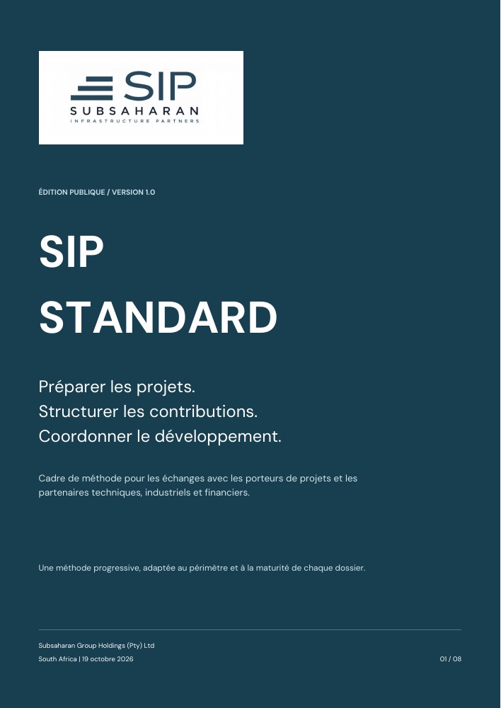 Couverture du SIP Standard, édition publique