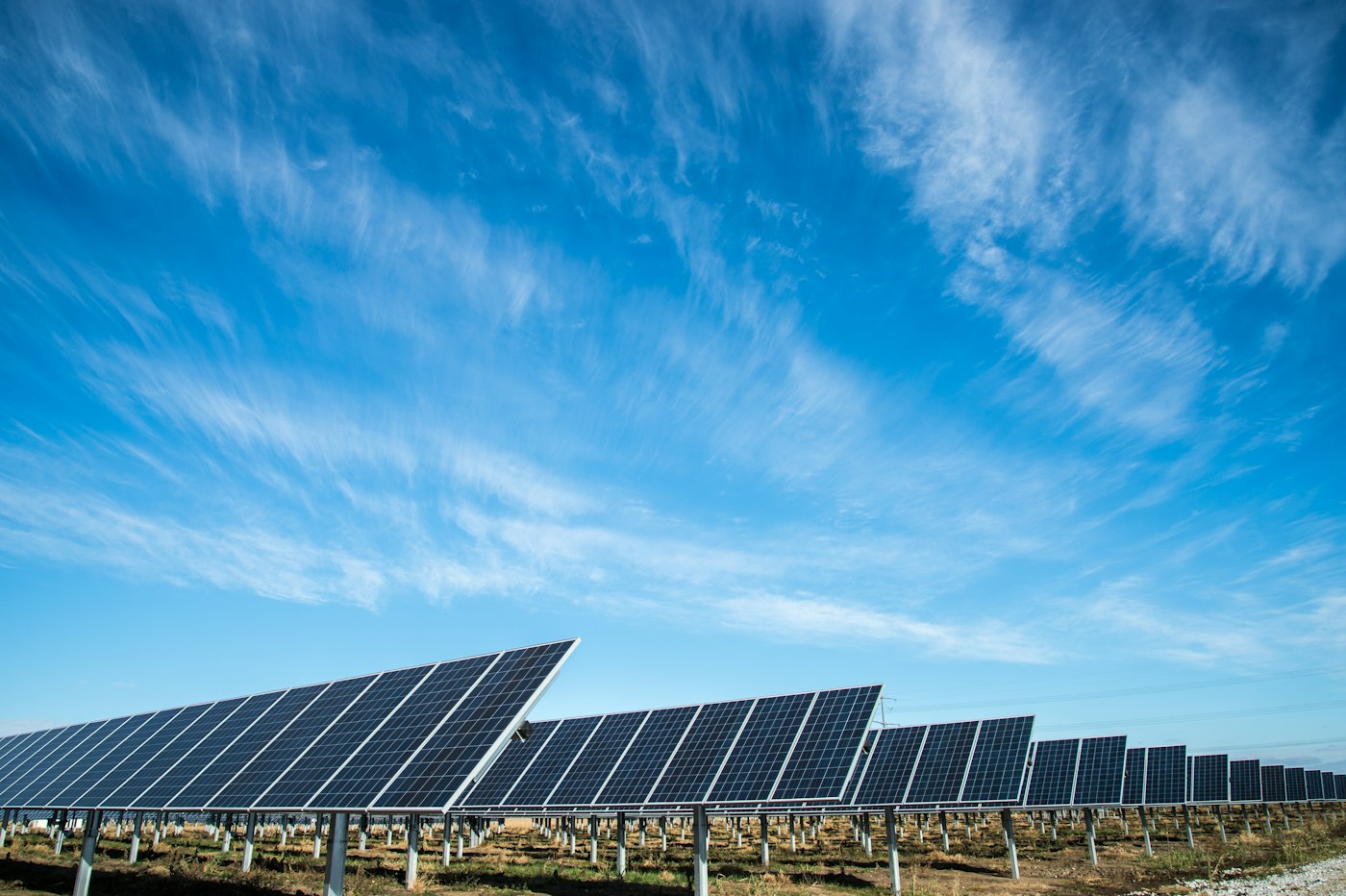 Solar installation, illustrative photograph